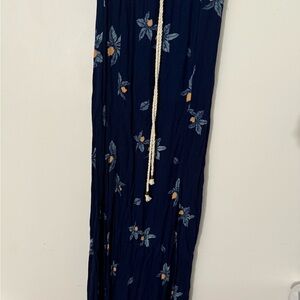 Mossimo Supply Co. Navy Skirt with Floral Design